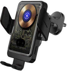 Energizer ECA008 autós okostelefon tartó vezeték nélküli (QI) gyors (15W)töltési funkcióval (ENE813122) - dstore