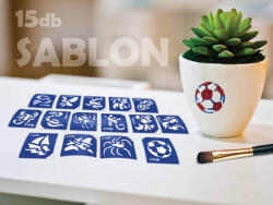 TyToo fiús csillámtetoválás sablon szett - 15 darabos (TY-CTMS-0059-501072)