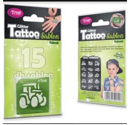 TyToo fiús JÁRMŰVEK csillámtetoválás sablon szett - 15 darabos (TY-CTMS0072-501553)