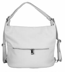 Plazabox Fehér női hátizsák és válltáska egyben átalakítható többfunkciós (na-0211-white)