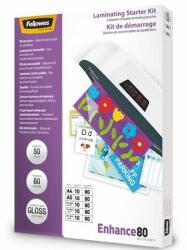 Fellowes Meleglamináló fólia, 80 mikron, fényes, 50 db, FELLOWES (50 db) (IFW53281)