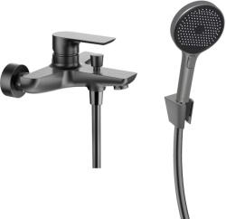 kielle Vega - Kádcsaptelep tartozékokkal EcoSpare, gun metal 10318SN13 (10318SN13)