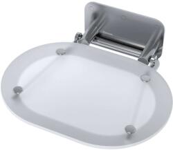 Ravak Ovo Chrome - Zuhanyzószék 410x375 mm, rozsdamentes acél/fehér B8F0000029 (B8F0000029)