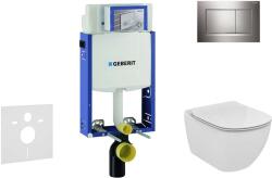 Geberit Kombifix - Ideal Standard Tesi fali WC és ülőkés szett, Sigma30 gombok, króm, króm 110.302. 00.5 NF6 (110.302.00.5 NF6)