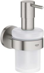 GROHE QuickFix Start - Szappanadagoló tartóval, üveg/szuperacél 41195DC0 (41195DC0)