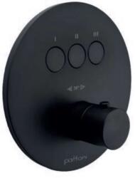 PAFFONI Compact Box - Termosztatikus keverő 3 készülékhez, süllyesztett, matt fekete színű CPT019NO (CPT019NO)