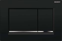 Geberit Sigma20 - Süllyesztett vezérlőgomb, fekete/króm 115.883. KM. 1 (115.883.KM.1)