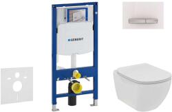 Geberit Duofix - Falra szerelhető szett, WC és ülőke Ideal Standard Tesi, gombok Sigma50, perem nélküli, SoftClose, alpesi fehér 111.300. 00.5 NE8 (111.300.00.5 NE8)