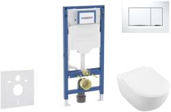 Geberit Duofix - Előfali szerelő készlet, Subway 2.0 WC és softclose ülőke, Sigma30 vezérlőgomb, fehér/fényes króm SANI11CK3112 (SANI11CK3112)