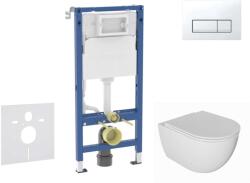 Geberit Duofix - Előfali szerelő készlet, Oudee WC és softclose ülőke, Delta50 vezérlőgomb, alpesi fehér SANI11CA3137B (SANI11CA3137B)