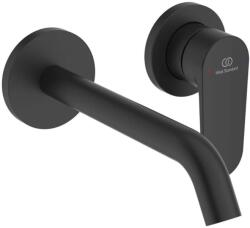 Ideal Standard Cerafine Nuovo - Mosdókagyló-keverő rejtett beépítéshez, 2 lyukú beépítéshez, selyemfekete színben BD776XG (BD776XG)