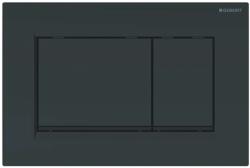 Geberit Sigma20 - Vezérlőgomb 2 süllyesztett mennyiséghez, fekete fényes/fekete matt 115.883. DW. 1 (115.883.DW.1)