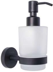 kielle Oudee - Szappanadagoló tartóval, matt üveg/matt fekete 40102004 (40102004)