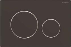 Geberit Sigma20 - Süllyesztett vezérlőgomb, fekete matt/króm 115.882. 14.1 (115.882.14.1)