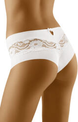 Wolbar Nina brazil szabású bugyi csipkével, fehér, XL
