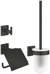 GROHE QuickFix Start Cube - WC-kiegészítő készlet 3 az 1-ben, matt fekete 411232430 (411232430)