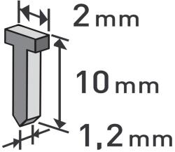 Extol Tűzőgép szeg fejjel profi 10 mm (2, 0x1, 2 mm) 1000 db (8852403)