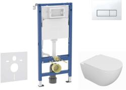 Geberit Duofix - Előfali szerelő készlet, Oudee WC és softclose ülőke, Delta50 vezérlőgomb, alpesi fehér SANI11CA3130B (SANI11CA3130B)