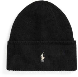 Ralph Lauren gyapjú sapka - fekete Univerzális méret