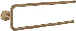 Hansgrohe Universal Circular - Dupla törölközőtartó, szálcsiszolt bronz 42822140 (42822140)