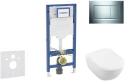 Geberit Duofix - Előfali szerelő készlet, Subway 2.0 WC és softclose ülőke, Sigma30 vezérlőgomb, fényes króm/matt króm SANI11CK1113 (SANI11CK1113)
