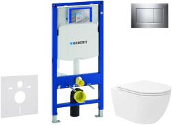 Geberit Duofix - Előfali szerelő készlet, Oudee Vortex WC és softclose ülőke, Sigma20 vezérlőgomb, króm SANI11CA1153 (SANI11CA1153)