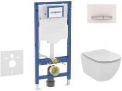 Geberit Duofix - Előfali szerelőkészlet, Tesi WC és softclose ülőke, Sigma50 vezérlőgomb, alpesi fehér SANI11CD3139 (SANI11CD3139)