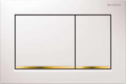 Geberit Omega20 - Süllyesztett vezérlőgomb, fehér/arany 115.080. KK. 1 (115.080.KK.1)
