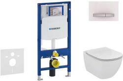 Geberit Duofix - Modul fali WC-hez nyomógombos Sigma50, alpesi fehér + Ideal Standard Tesi - WC és ülőke 111.300. 00.5 NF8 (111.300.00.5 NF8)