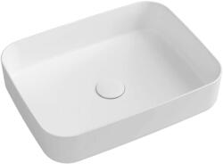 SAPHO Isvea - Mosdókagyló pultra, 36x50 cm, túlfolyó nélkül, matt fehér 10NF65050-2L (10NF65050-2L)
