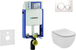 Geberit Kombifix - Ideal Standard Tesi, Sigma20 nyomógombok készlete, fehér/króm 110.302. 00.5 NF4 (110.302.00.5 NF4)