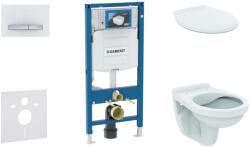 Geberit Duofix - Készlet falra szerelhető, Alpha WC ülőkével, Sigma50 gomb, alpesi fehér 111.300. 00.5 NR8 (111.300.00.5 NR8)