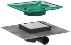 Hansgrohe RainDrain Spot - Padlólefolyó ráccsal 15x15 cm, csempékhez, csiszolt rozsdamentes acélból 56112800 (56112800)