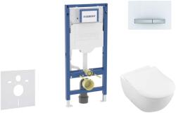 Geberit Duofix - Előfali szerelő készlet, Subway 2.0 WC és softclose ülőke, Sigma50 vezérlőgomb, alpesi fehér SANI11CK3115 (SANI11CK3115)
