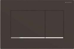 Geberit Sigma20 - Süllyesztett vezérlőgomb, fekete matt/króm 115.883. 14.1 (115.883.14.1)