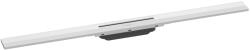 Hansgrohe RainDrain Flex - Lineáris zuhanytálca rozsdamentes acél ráccsal 900, helyigényes, rövidíthető, matt fehér 56045700 (56045700)