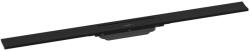Hansgrohe RainDrain Flex - Lineáris zuhanytálca rozsdamentes acél ráccsal 900, helyigényes, rövidíthető, matt fekete színben 56045670 (56045670)