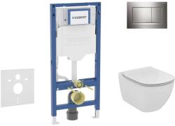 Geberit Duofix - Előfali szerelő készlet, Tesi WC és ülőke, Sigma20 vezérlőgomb, króm SANI11CD1121 (SANI11CD1121)