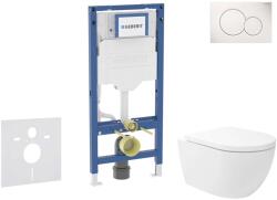 Geberit Duofix - Előfali szerelő készlet, Oudee Vortex WC és softclose ülőke, Sigma01 vezérlőgomb, alpesi fehér SANI11CA3173B (SANI11CA3173B)