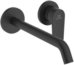 Ideal Standard Cerafine Nuovo - Mosdókagyló-keverő rejtett beépítéshez, 2 lyukú beépítéshez, selyemfekete színben BD911XG (BD911XG)