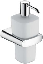 KEUCO Elegance - Szappanadagoló tartóval, 220 ml, matt üveg/króm 11654019000 (11654019000)
