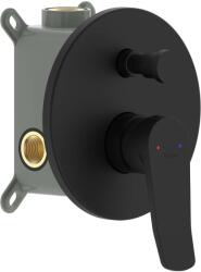 kielle Nefia - Rejtett csaptelep, 2 készülékhez, testtel, matt fekete 10327204 (10327204)