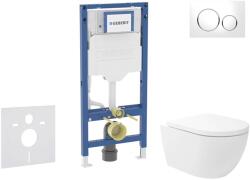 Geberit Duofix - Előfali szerelő készlet, Oudee Vortex WC és softclose ülőke, Sigma20 vezérlőgomb, fehér/króm SANI11CA3175B (SANI11CA3175B)