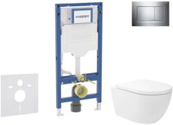 Geberit Duofix - Előfali szerelő készlet, Oudee Vortex WC és softclose ülőke, Sigma20 vezérlőgomb, króm SANI11CA1147B (SANI11CA1147B)