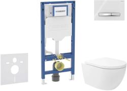 Geberit Duofix - Előfali szerelő készlet, Oudee Vortex WC és softclose ülőke, Sigma50 vezérlőgomb, króm/alpesi fehér SANI11CA3177B (SANI11CA3177B)