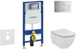 Geberit Duofix - Falra szerelhető szett, WC és ülőke Ideal Standard Tesi, gombok Sigma01, Aquablade, SoftClose, fényes króm, fényes króm 111.300. 00.5 NU2 (111.300.00.5 NU2)