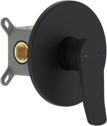 kielle Nefia - Rejtett csaptelep, 1 készülékhez, testtel, matt fekete 10227204 (10227204)