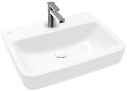 Villeroy & Boch O. novo - Mosdókagyló 600x460 mm, túlfolyó nélkül, keverőfurattal, AntiBac, CeramicPlus, alpesi fehér 4A4161T2 (4A4161T2)