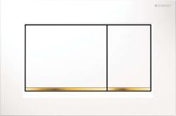 Geberit Sigma20 - Süllyesztett vezérlőgomb, fehér/arany 115.883. KK. 1 (115.883.KK.1)