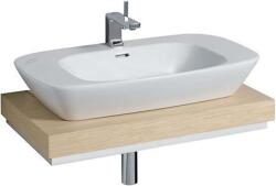 Keramag Silk - Mosdókagyló felső, középen kivágással szifonhoz, 800 mm x 100 mm x 470 mm - szekrény, fehér fényes 816680000 (816680000)